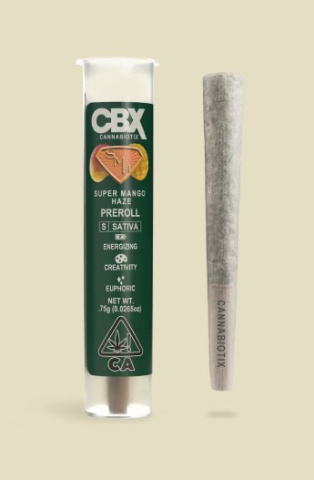 Photograph of product: Super Mango Haze Indoor Pre-Roll (0.7g)