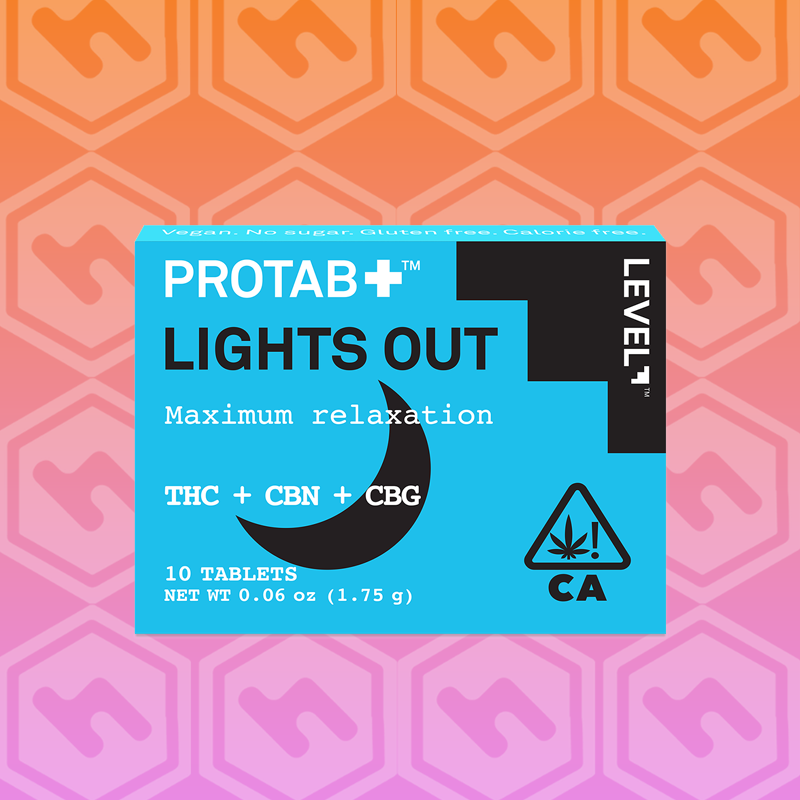 Photograph of product: ProTab+ | Lights Out | TH-oui:CBN:CBG 10 Pack