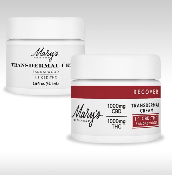 Photograph of product: Marys Medicinals - Topical Cream - Recover - Sandalwood 800mg 2oz