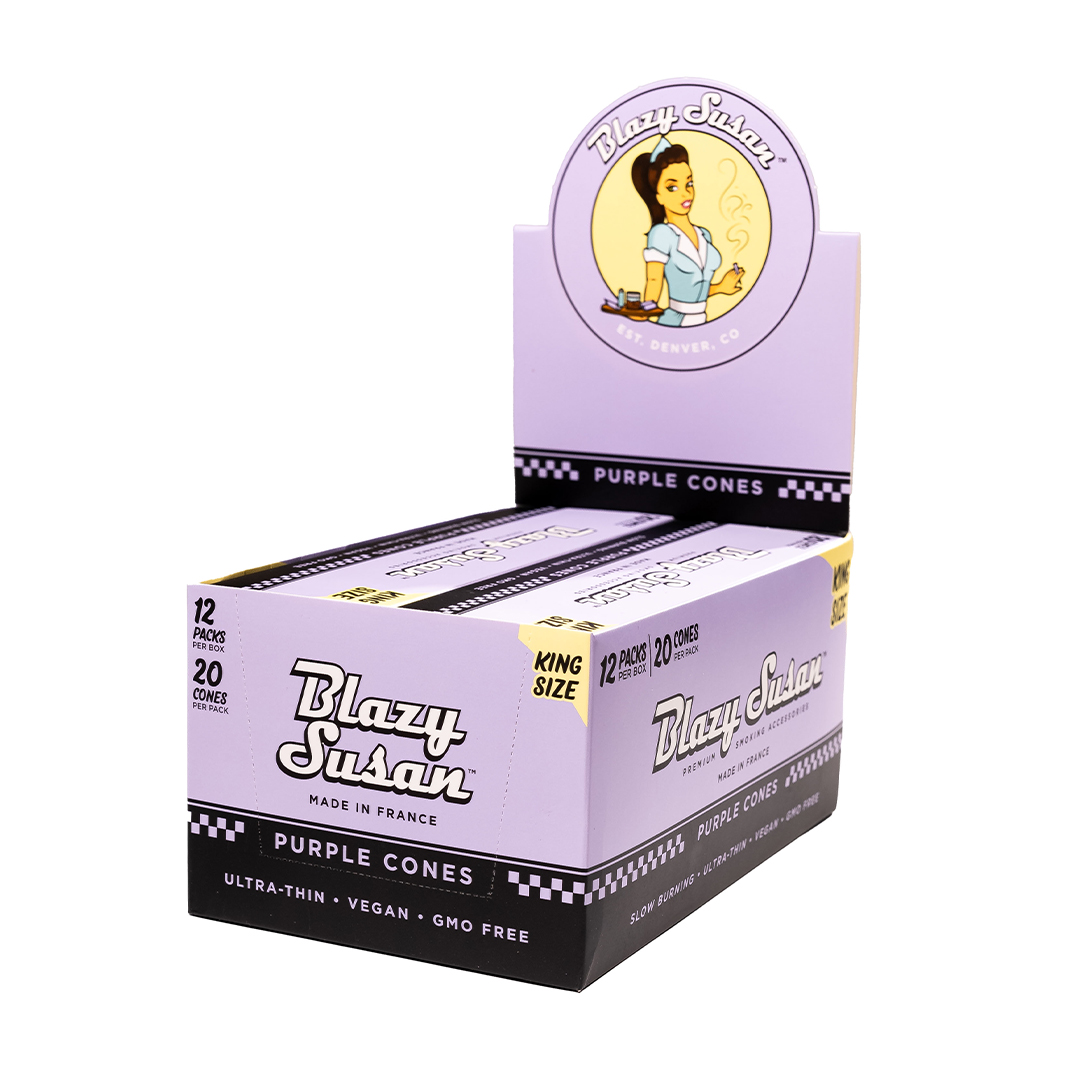 Photograph of product: Blazy Susan king size cones 20 pack