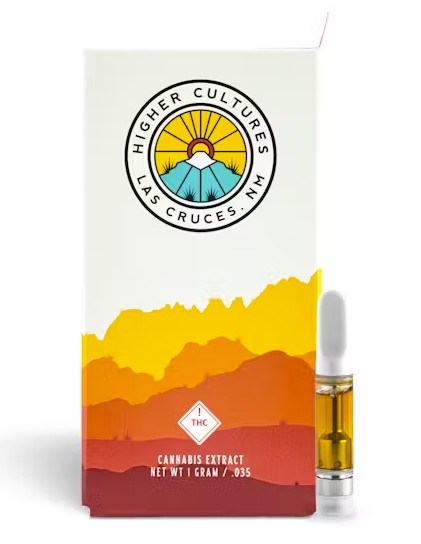 Photograph of product: Higher Cultures - Kush Mints - 1g Cured Cartridge