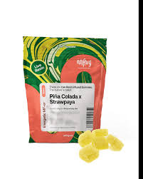 Photograph of product: MFNY | Pina Colada x Strawpaya | Oui'd | Live Resin | Gummies | 100mg