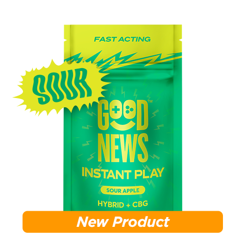 Photograph of product: Fast Acting Gummies | Instant Play Sour Apple 2:1