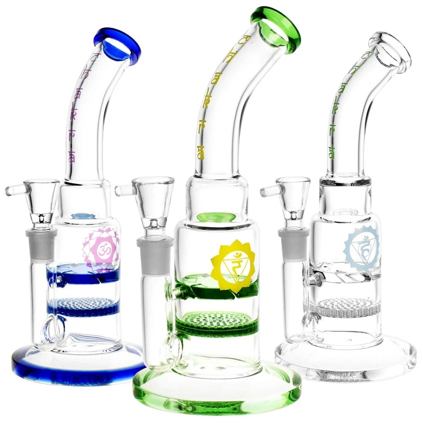 Photograph of product: Honeycomb & Vortex | Perc Water Pipe | 8.5" | 14mm