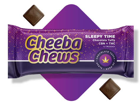 Photograph of product: Cheeba Chews Sleepy Time Taffy CBN