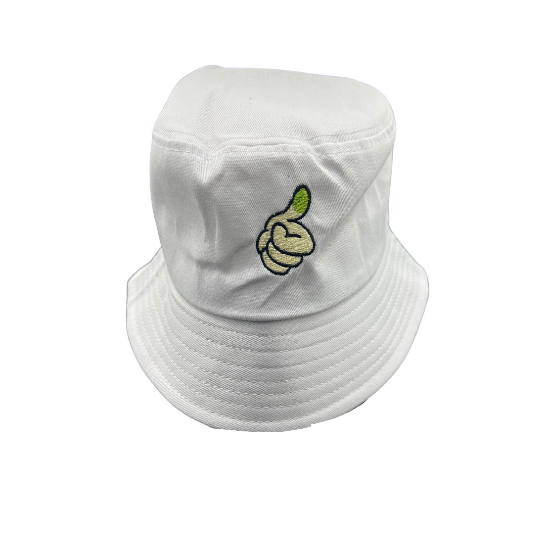 Photograph of product: Green Thumb  Bucket Hat White