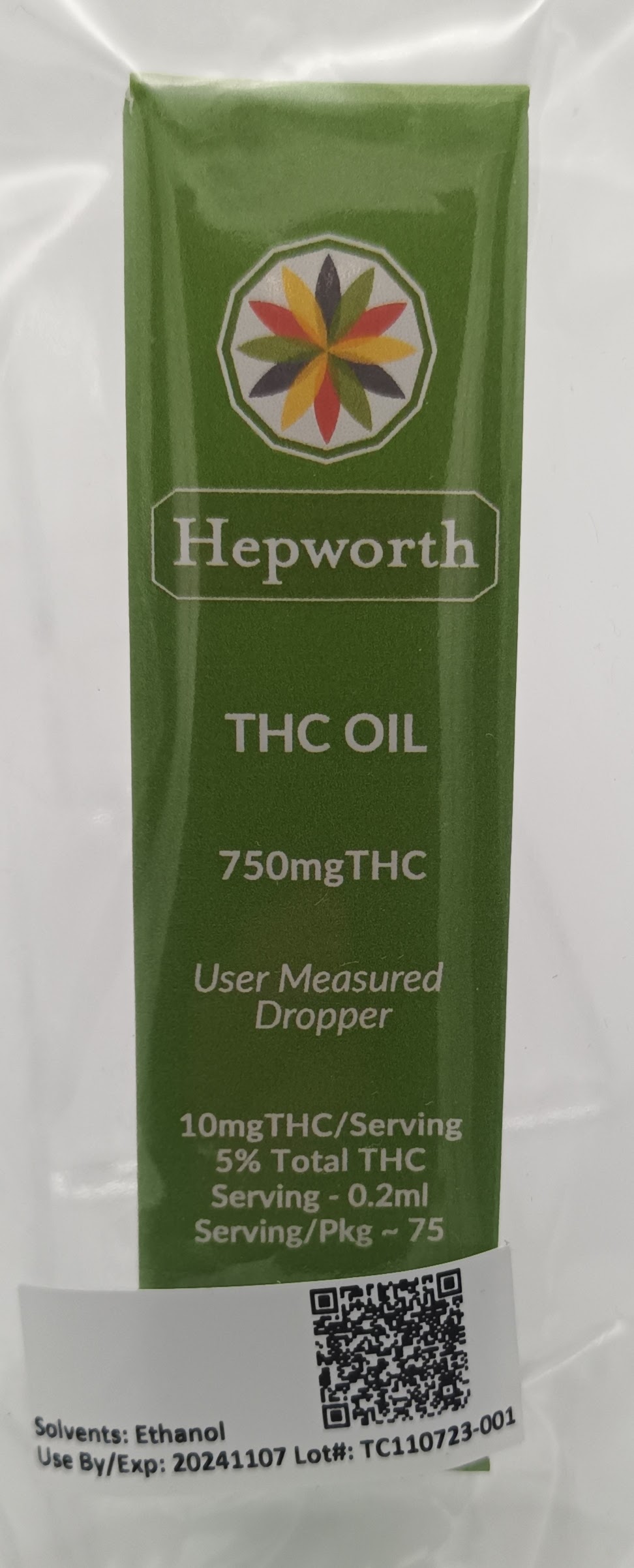 Photograph of product: Hepworth TH-oui Oil 15mL Tincture