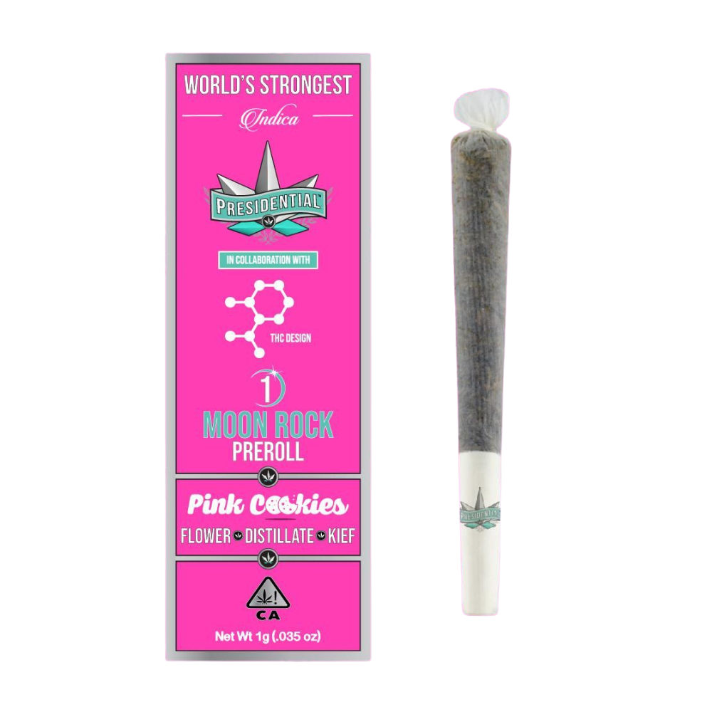 Photograph of product: Pink Cookies Moonrock Preroll