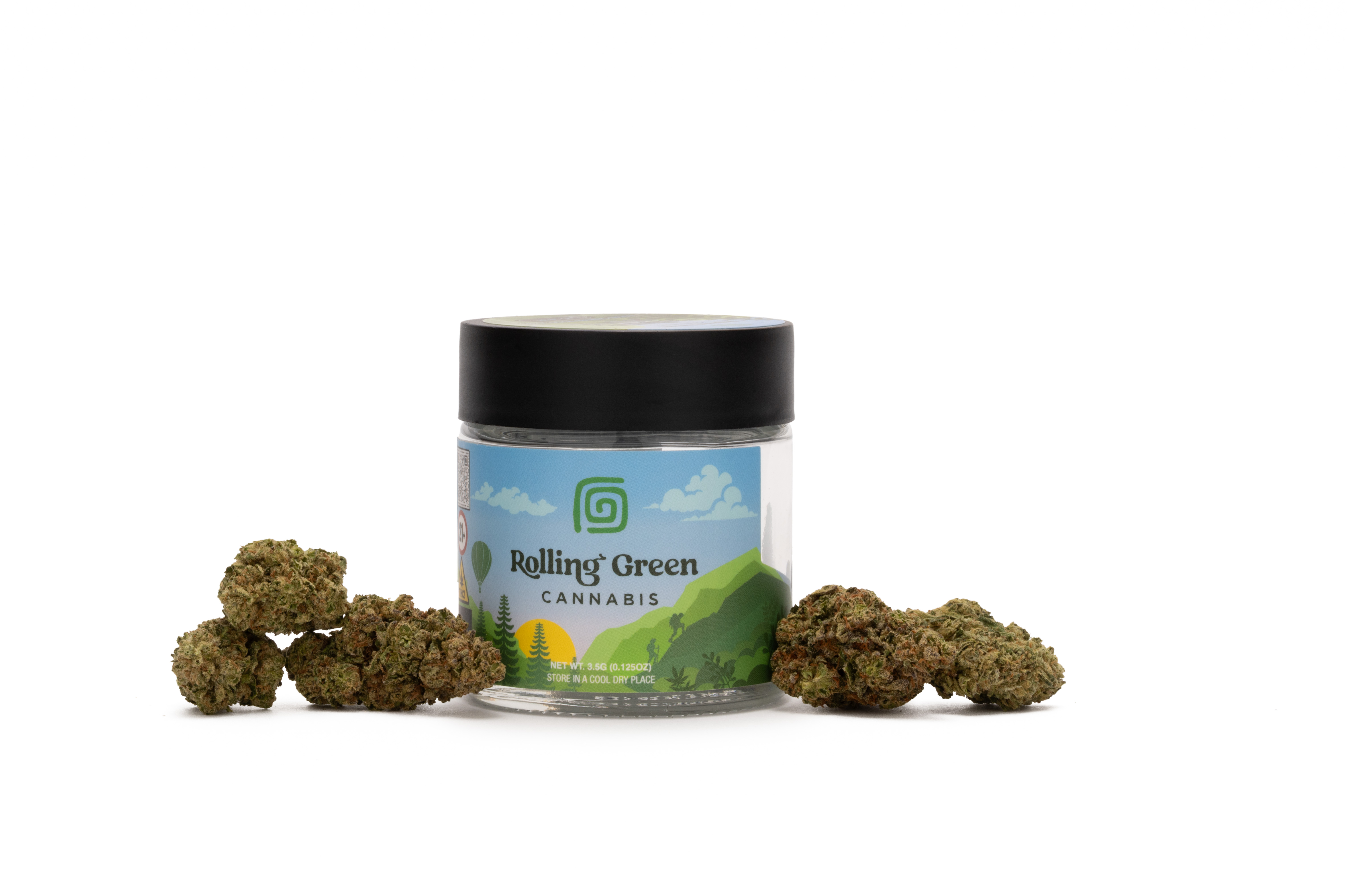 Photograph of product: Rolling Green - Vanilla Funk - Flower - 3.5g