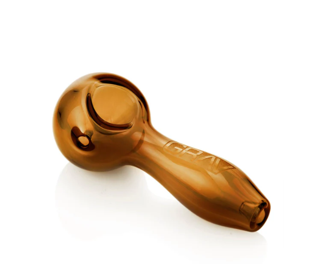 Photograph of product: GRAV - GLASS - CLASSIC SPOON - AMBER