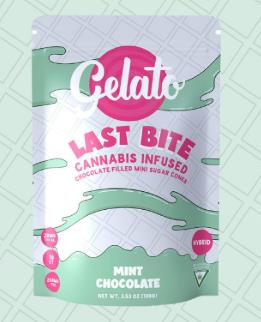 Photograph of product: Gelato | Mint Chocolate Last Bite Cone Pieces | 200mg