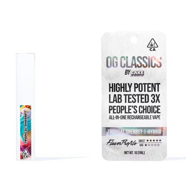 Photograph of product: $25.86 White Widow OG Classic 1g all in one Vape - 