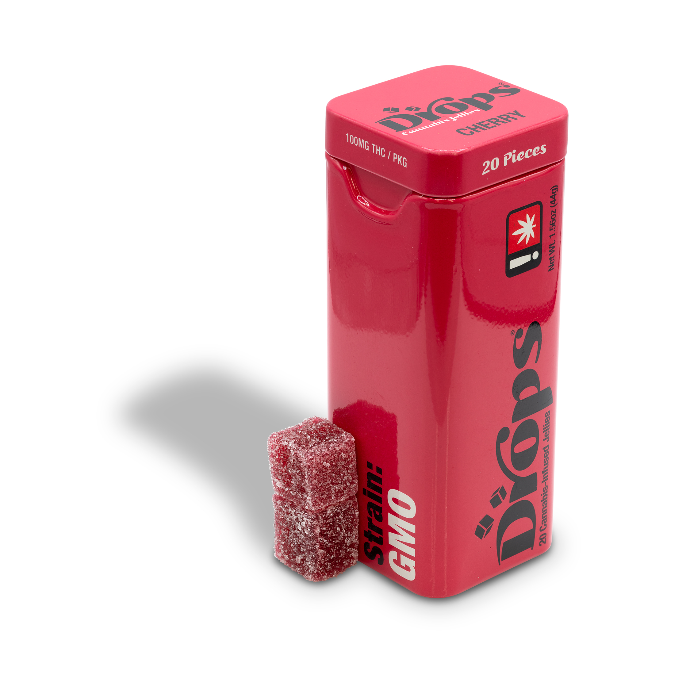 Photograph of product: Drops - Cherry 20pk 100mg - 1.56oz