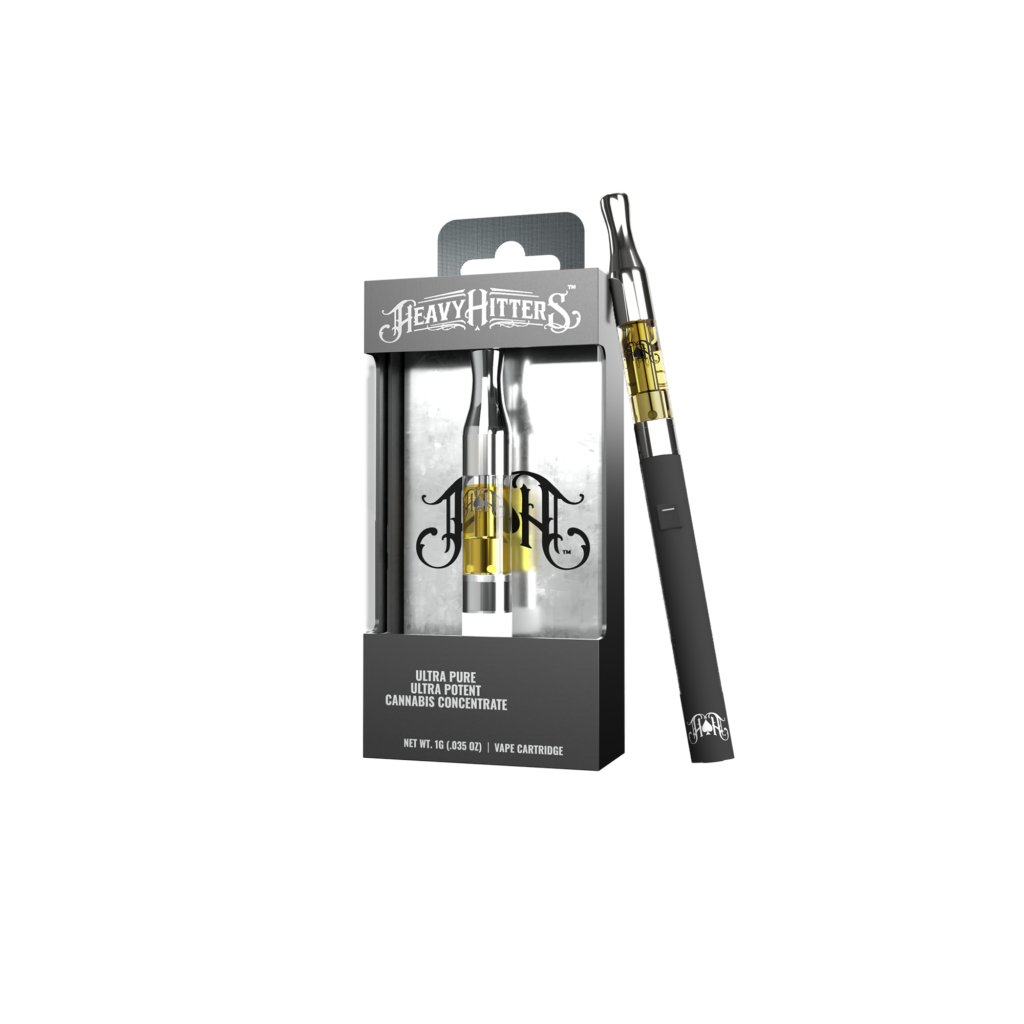 Photograph of product: Heavy Hitters Threaded Vape Cartridges | 1g | Pineapple Express