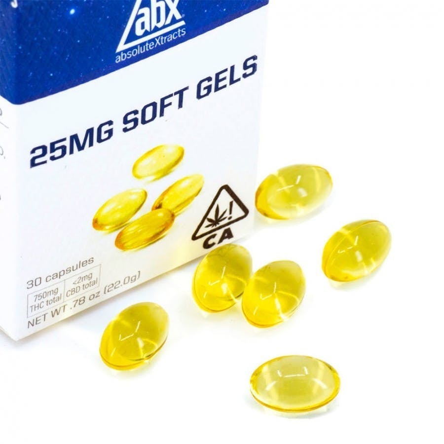 Photograph of product: ABX - Soft Gels TH-oui (25mg) 30 caps