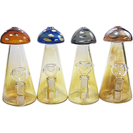 Photograph of product: 7" Inline Perc Mushroom Beaker Bong