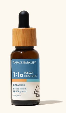 Photograph of product: Papa & Barkley - CBD/TH-ouia Releaf Tincture 1:1 (15ml)