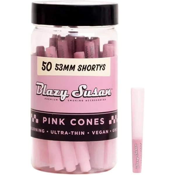 Photograph of product: Blazy Susan Cones | Pink 53mm Shortys |  50pk