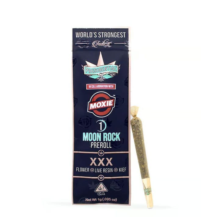 Photograph of product: Presidential - Moxie XXX Pre-roll Moonrock 1G