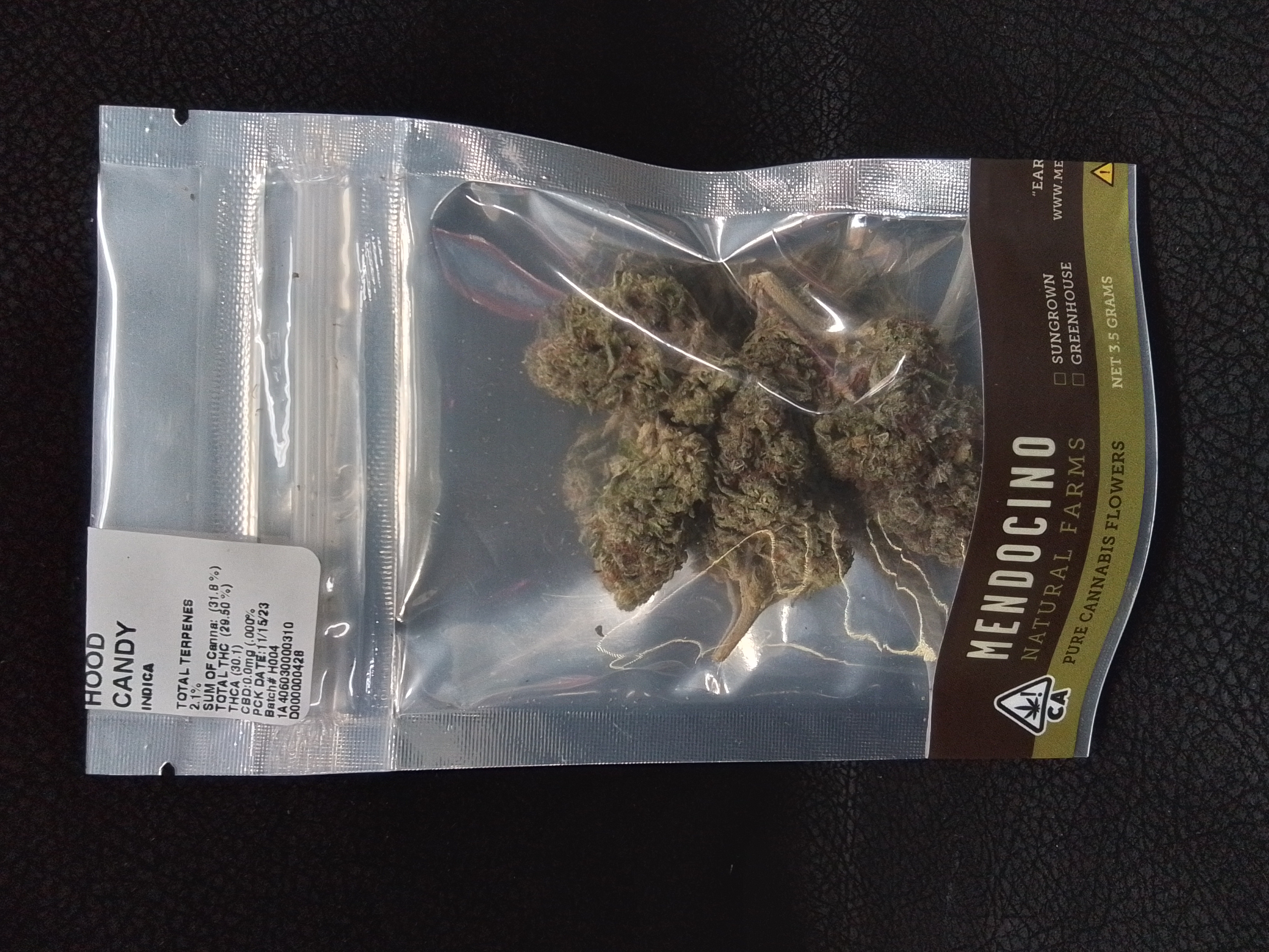 Photograph of product: Mendocino Natural Farms Hood Candy 3.5g