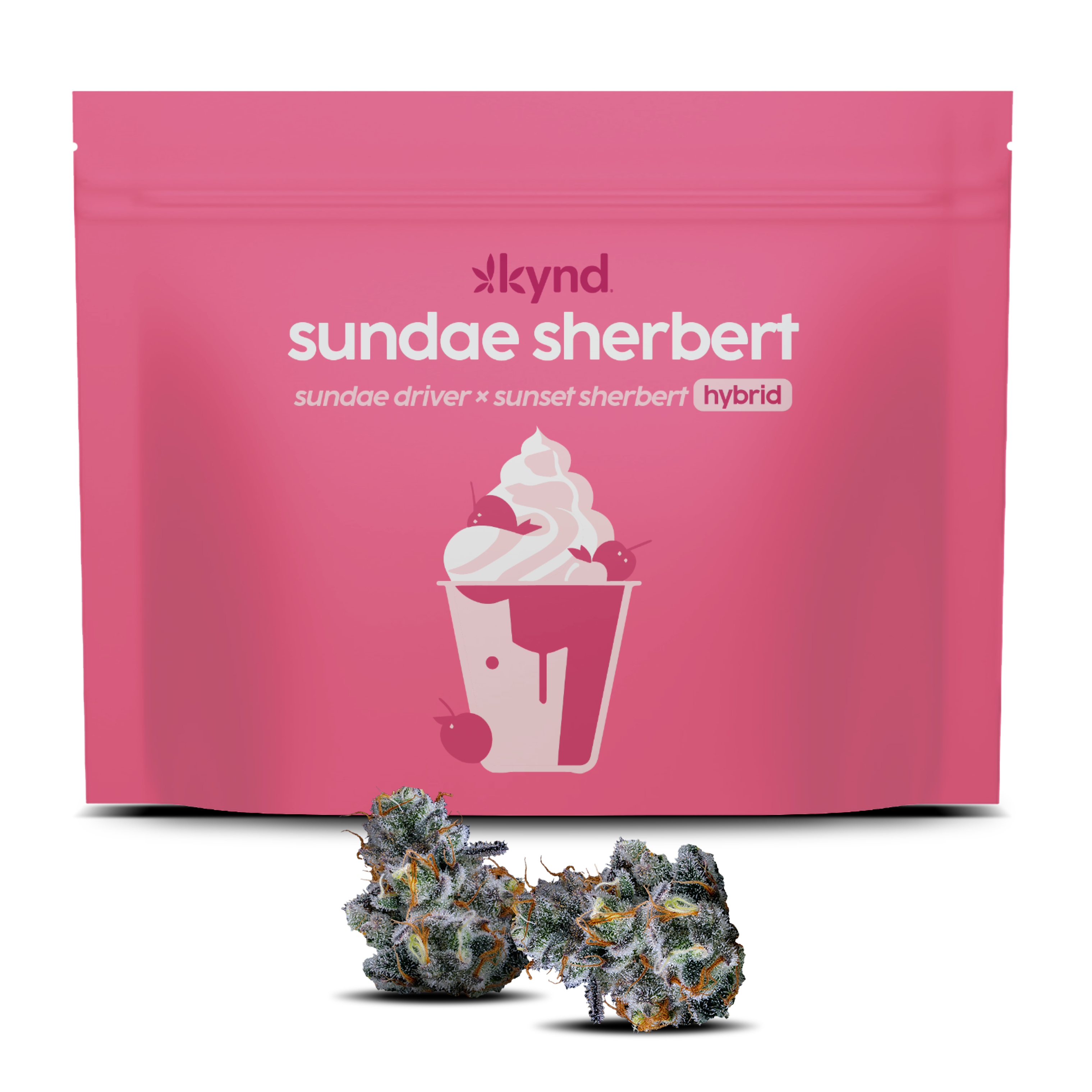 Photograph of product: Kynd Sundae Sherbert (I) Flower 3.5g