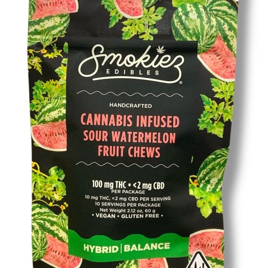 Photograph of product: Smokiez - Sour Watermelon 100mg - 