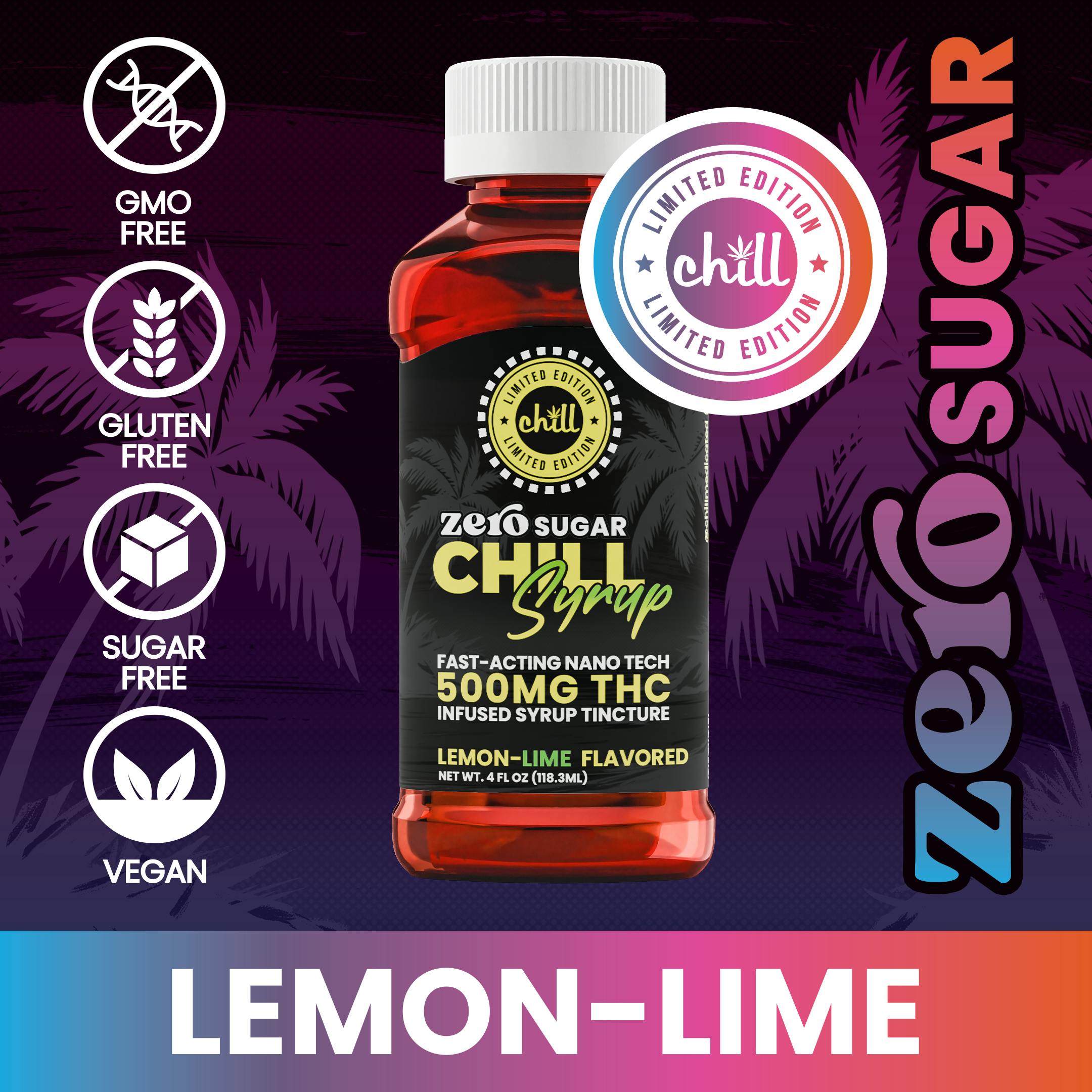 Photograph of product: Lemon Lime Syrup | 500mg - Chill