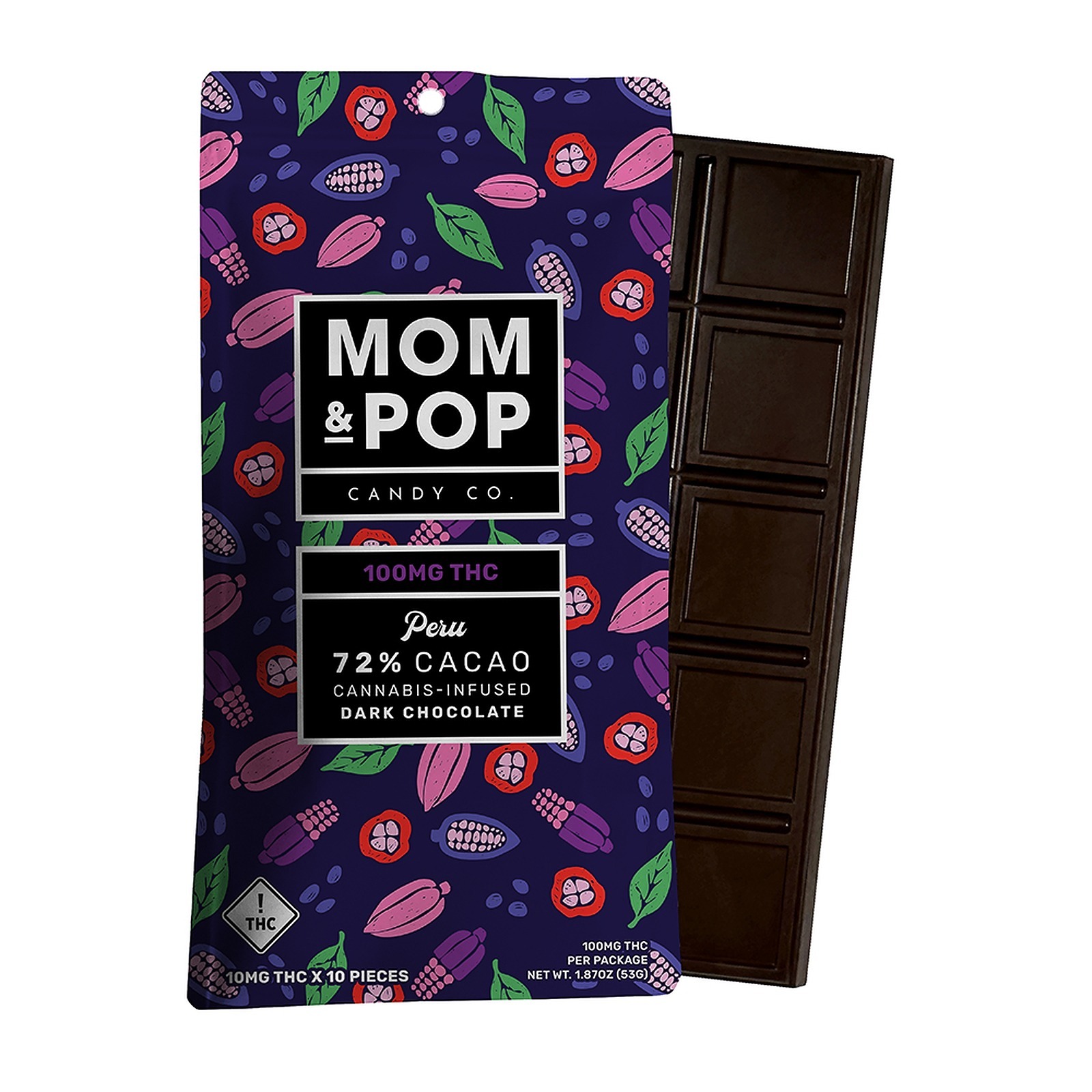 Photograph of product: M&P Candy Co. 100mg 2:1 Sleep Dark Chocolate