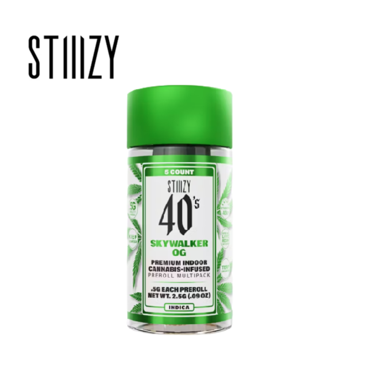 Photograph of product: SKYWALKER OG .5G INFUSED 5 PACK PREROLLS