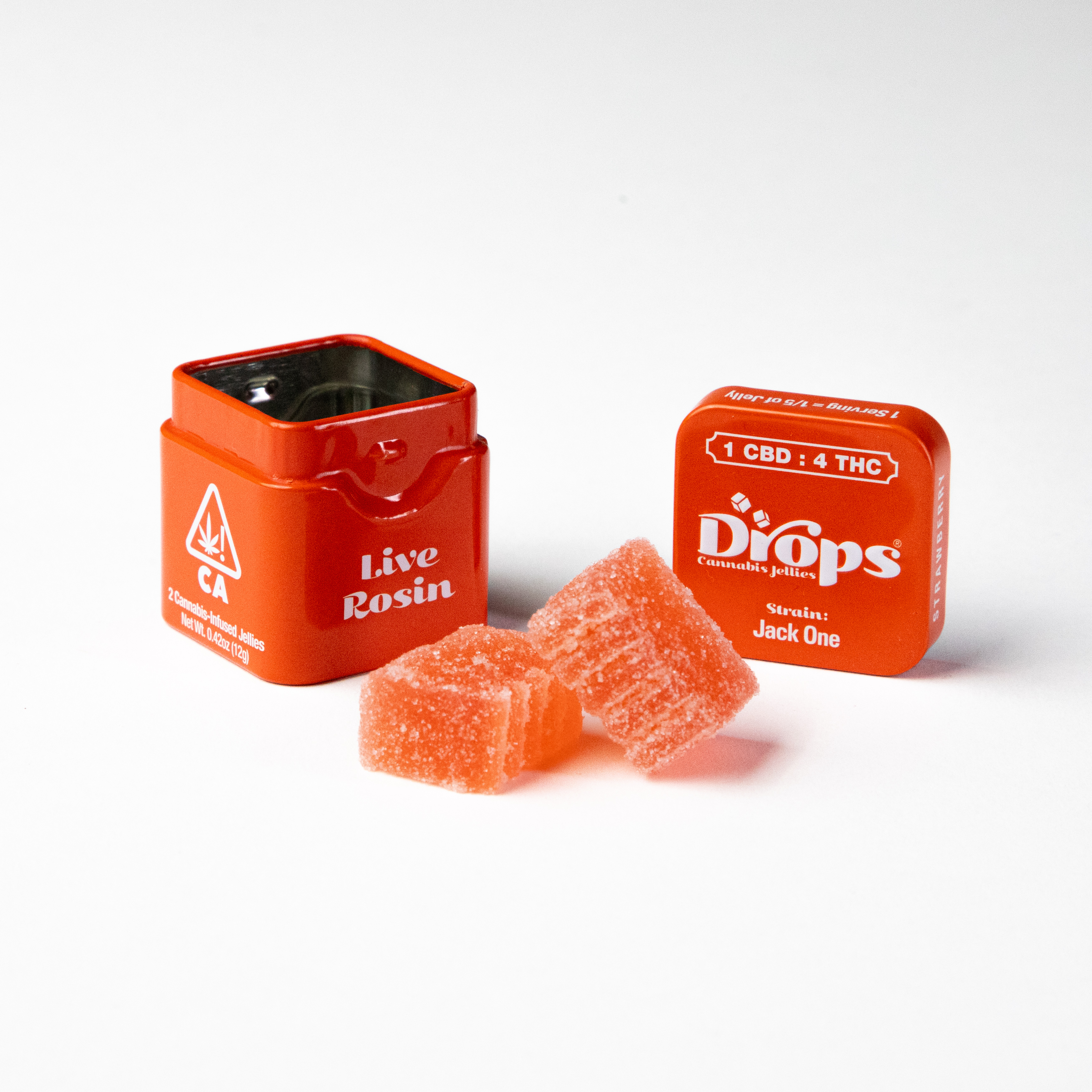 Photograph of product: Drops | Enhanced 2 Pieces | Strawberry (Pure Energy) | 1:1:2