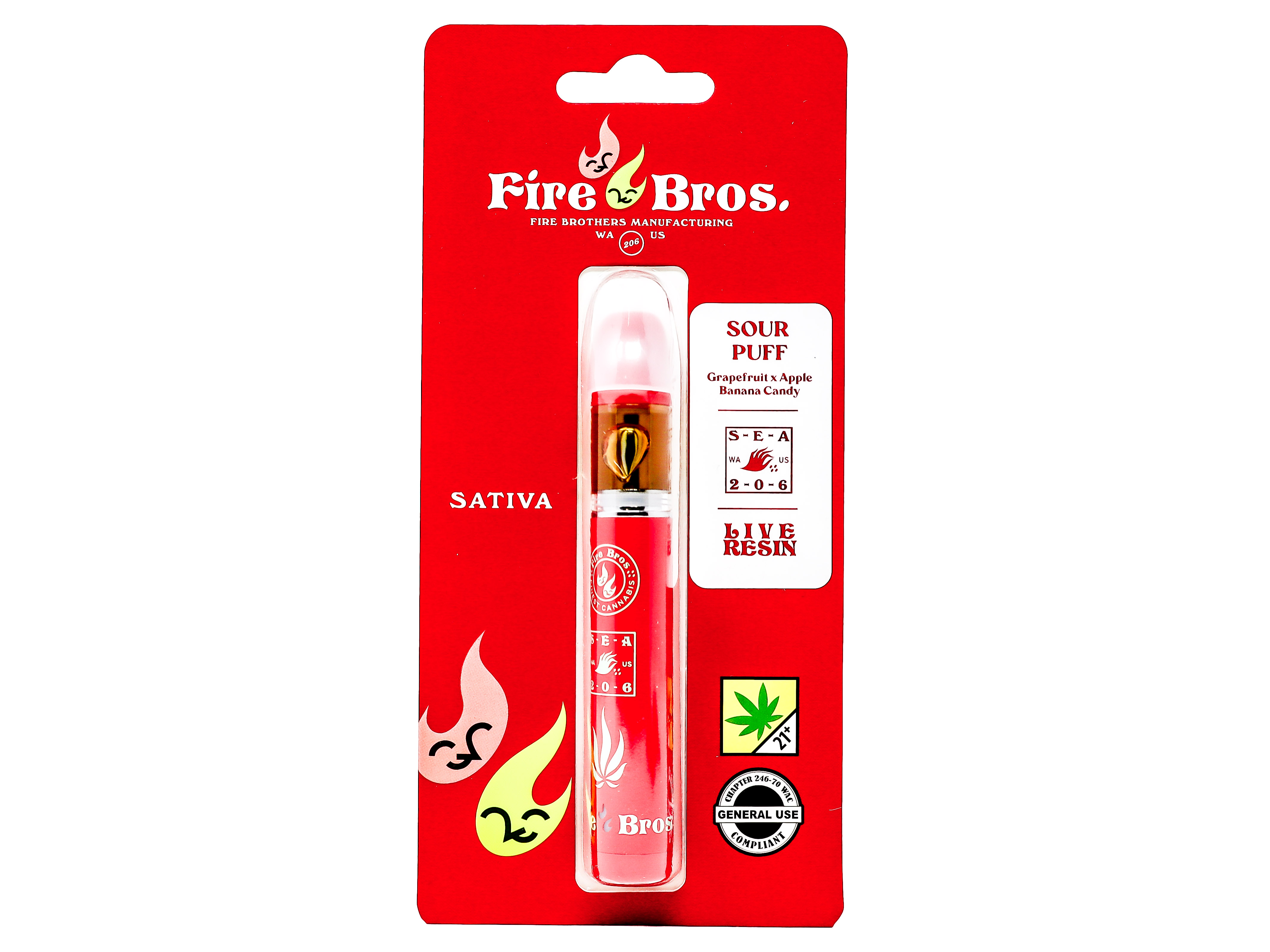 Photograph of product: FRB Sour Puff Live Resin Disposable Cart 50690