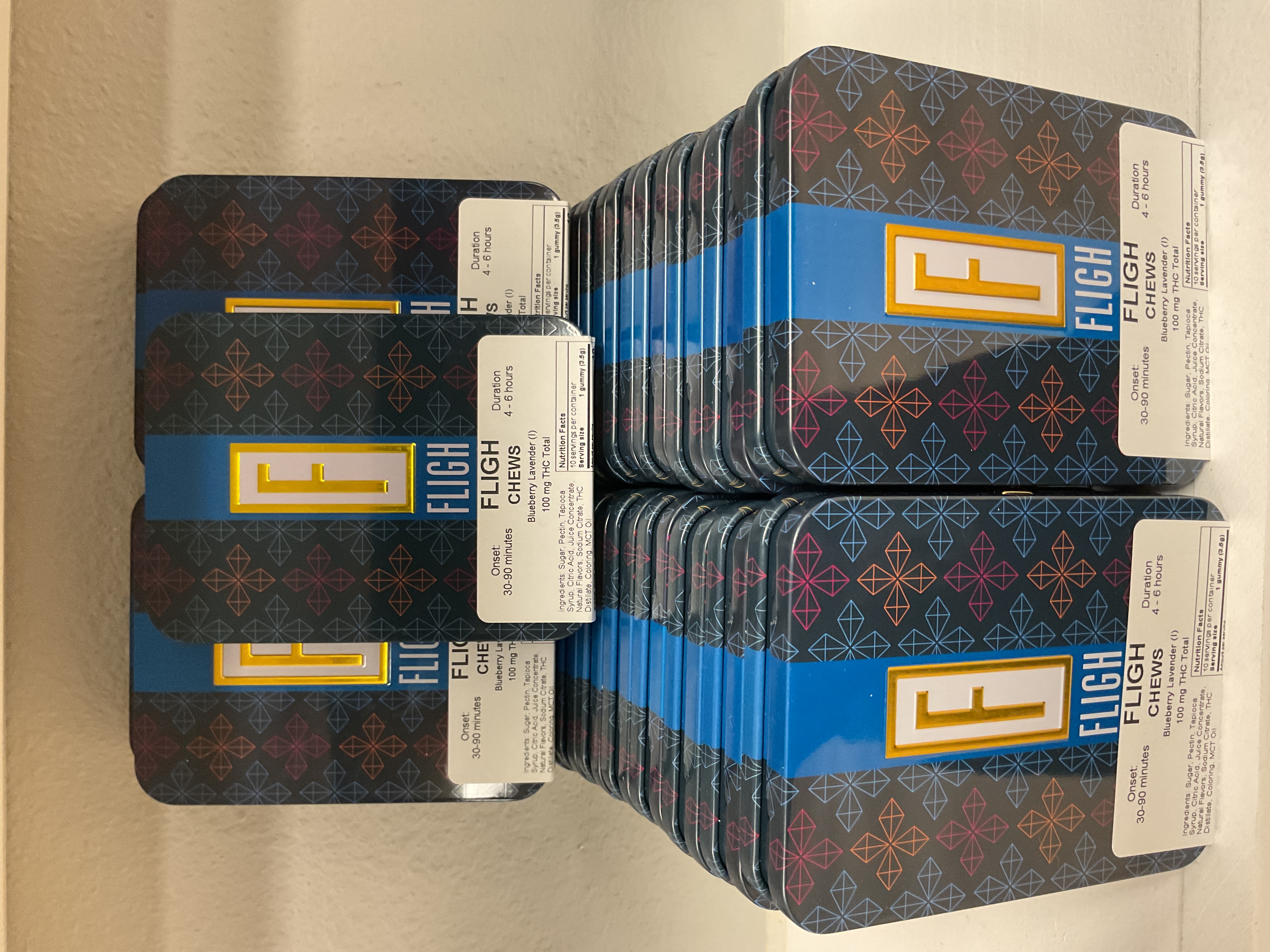 Photograph of product: Fligh | Blueberry Lavender Nighttime Gummies | 100 MG