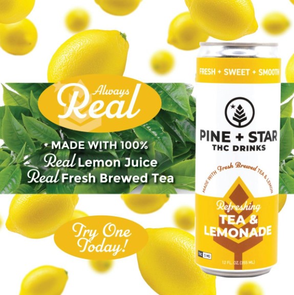 Photograph of product: Tea + Lemonade | 5mg Drink
