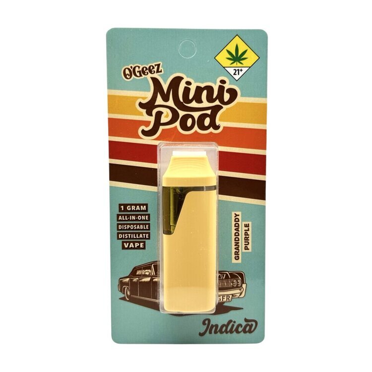 Photograph of product: O'Geez: Granddaddy Purple - Disposable Cartridge