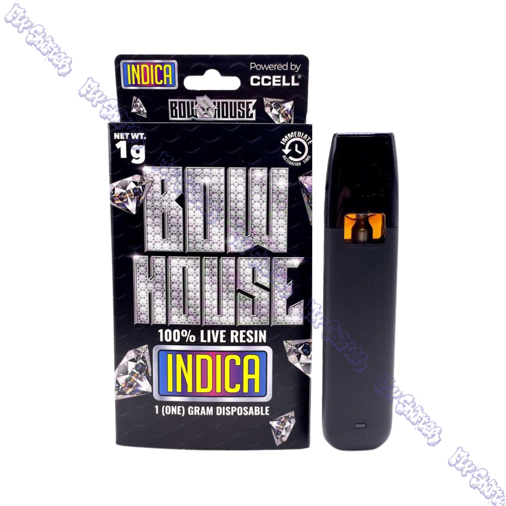 Photograph of product: Bow House Pink Runtz Live Resin Disposable 1g