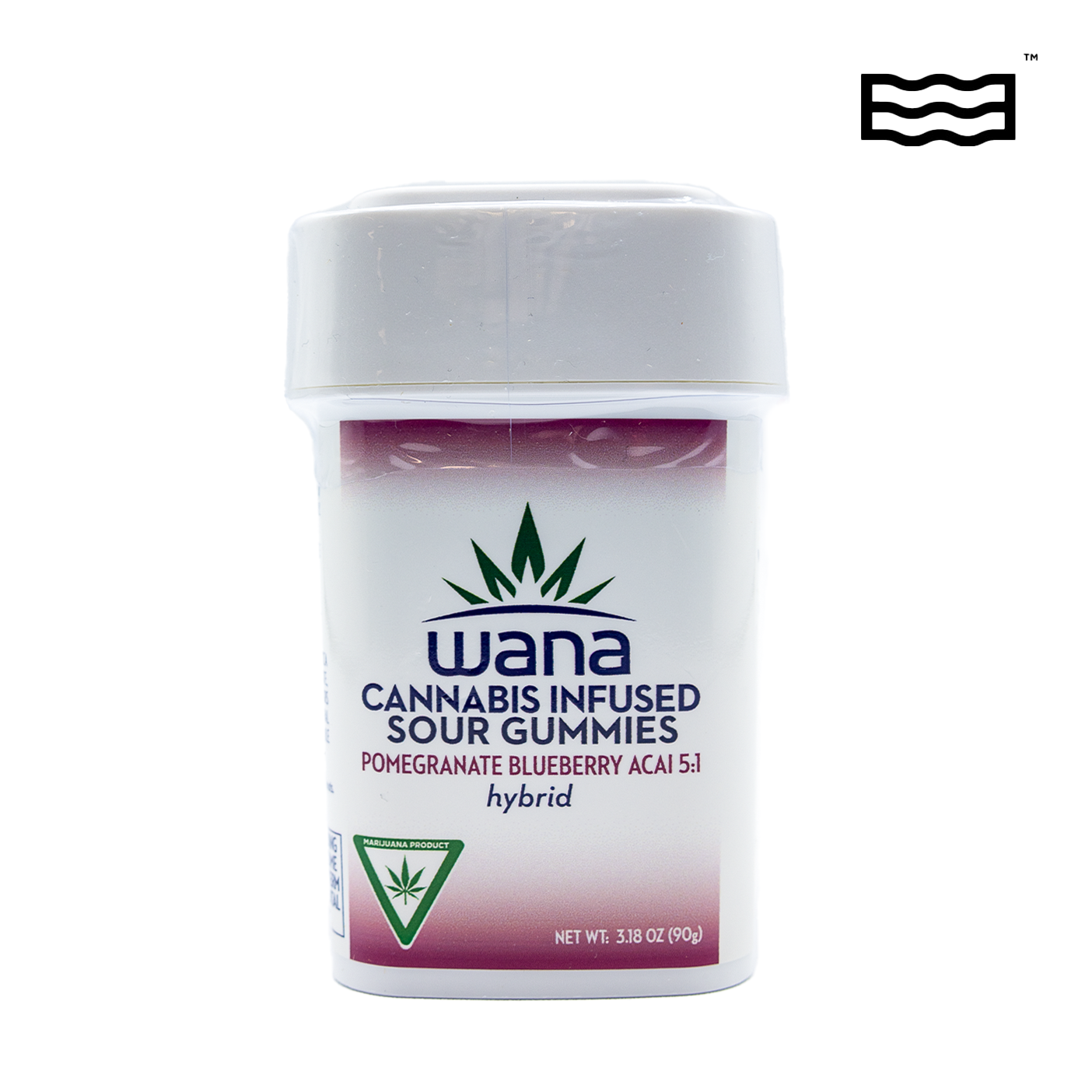 Photograph of product: Wana | 100mg Gummies | Pomegranate Blueberry Acai