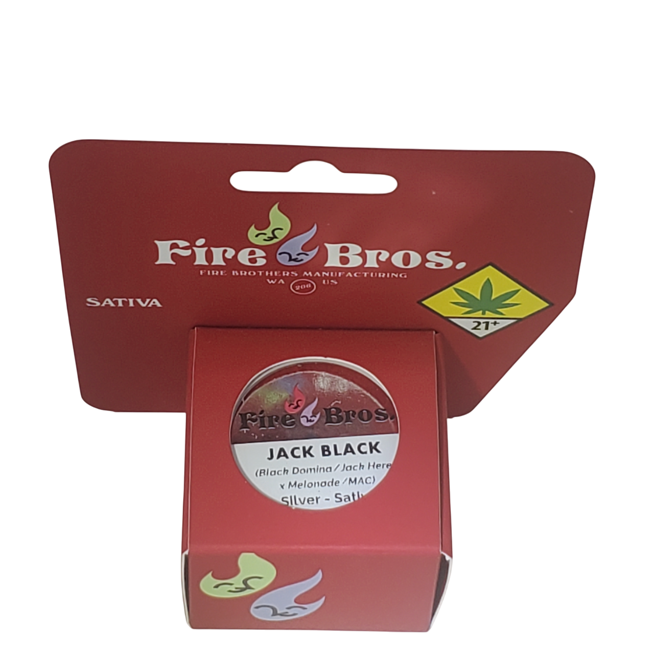 Photograph of product: Firebros CON Jack Black Silver Tier Hydrocarbon Extract 1g