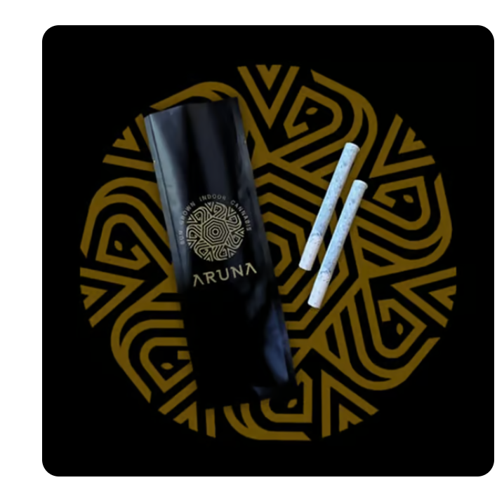 Photograph of product: 2pk Aruna Pre-Rolls - Grape Gas