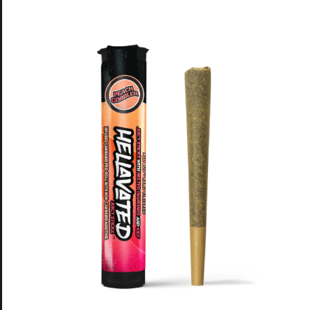 Photograph of product: Juicy Stickz Peach Cobbler Infused Pre-Roll