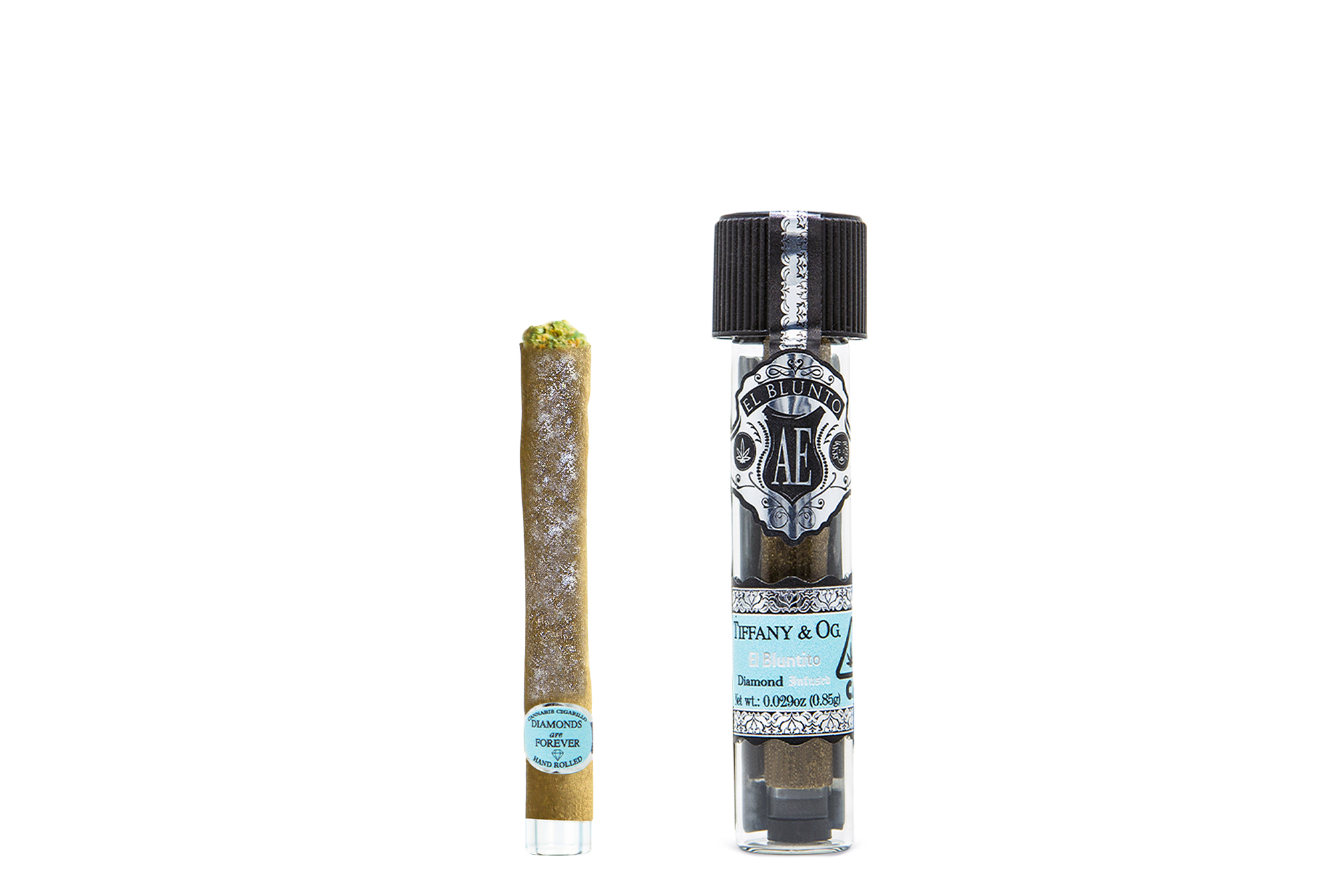 Photograph of product: El Bluntito | Tiffany & OG | Diamond Infused Blunt | 0.85g