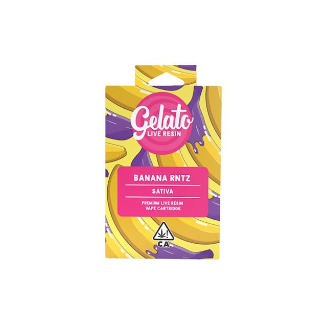 Photograph of product: Banana Rntz | 1g Live Resin Cartridge