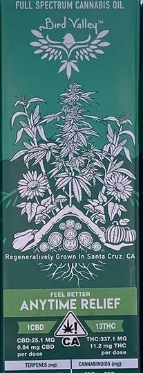 Photograph of product: Bird Valley FSO Tincture | Feel Better Anytime Relief