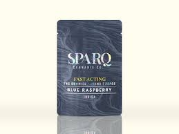Photograph of product: Blue Raspberry Gummies | 100mg | Sparq