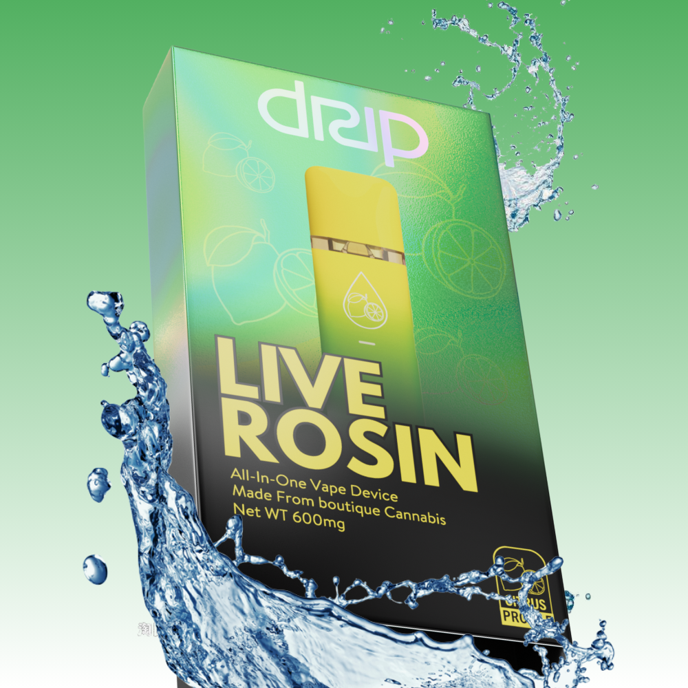 Photograph of product: (DRIP) Live Rosin AIO Vape - Citrus 0.6g (Pineapple Petrol)