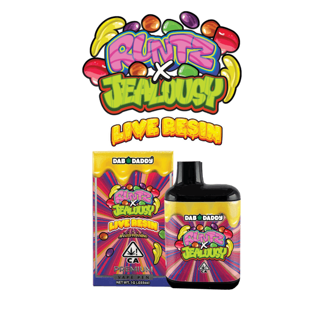 Photograph of product: 1G Runtz x Jealousy Live Resin AIO - 