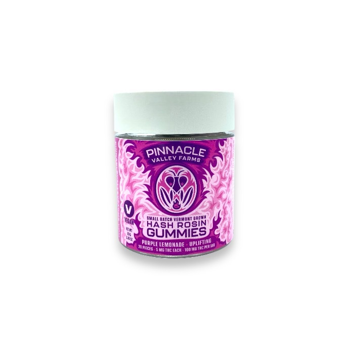 Photograph of product: Purple Lemonade au chocolat Rosin Gummies - Uplifting - 20 Pack