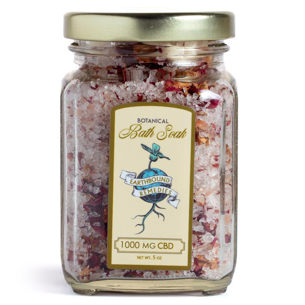 Photograph of product: Earthbound Remedies Madagascar Vanilla & Rose Bath Soak