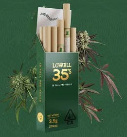 Photograph of product: Lowell - 35's Mind Safari 10 Pack Pre-Rolls 3.5g - Lowell - 35's Mind Safari 10 Pack Pre-Rolls 3.5g