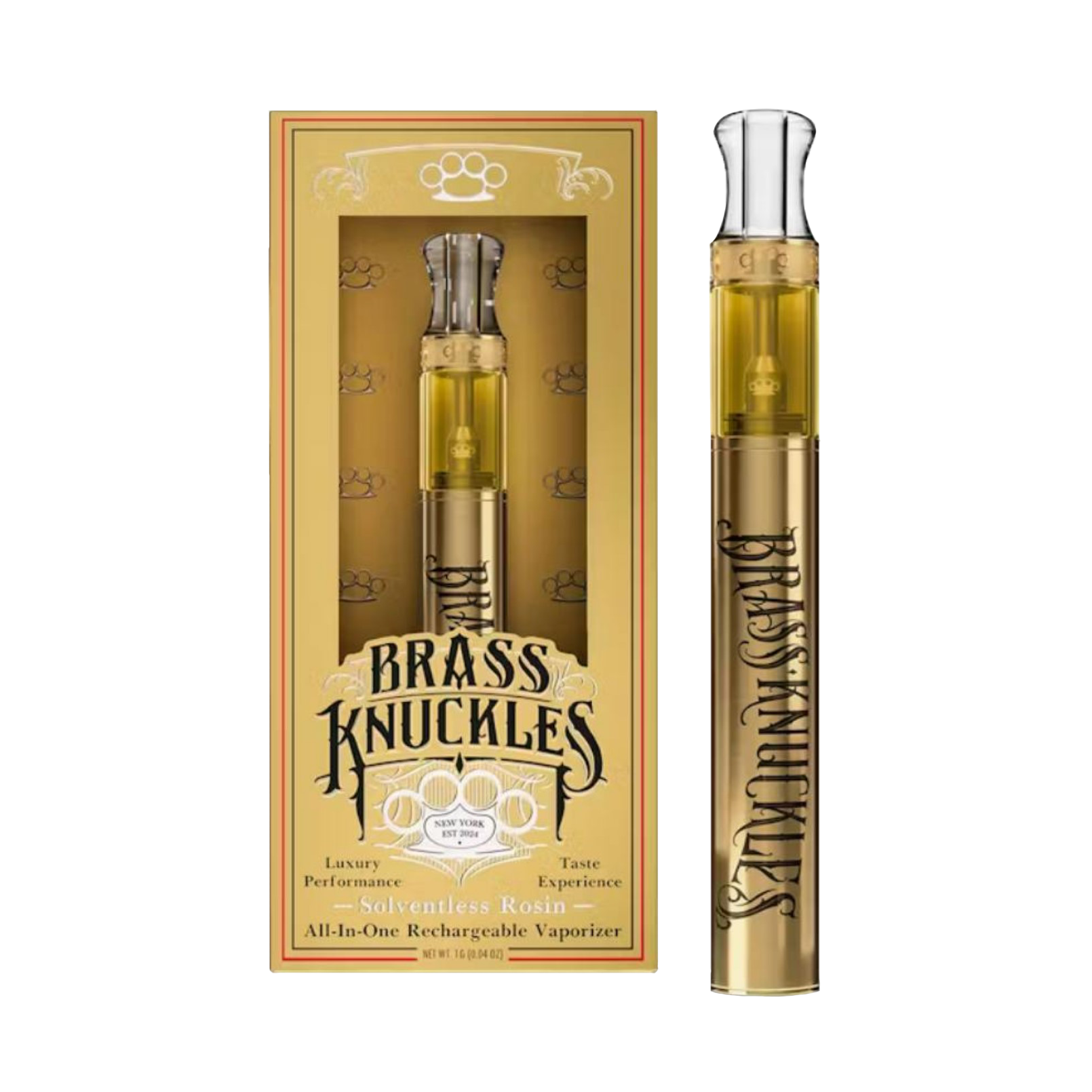 Photograph of product: Brass Knuckles - Blueberry Pie Rosin Disposable 0.5g | 4/$100