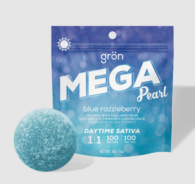 Photograph of product: Blue Razzleberry Daytime Oui'd 1:1 Mega Pearl